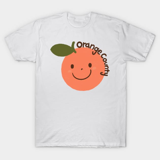 Happy Orange County California T-Shirt by avadoodle